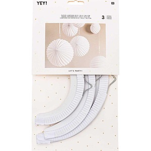 RICO Design, RICO DESIGN - Lampion-Set 3-teilig, Weiss, Rico Design Lampion-Set 3-teilig, Weiss