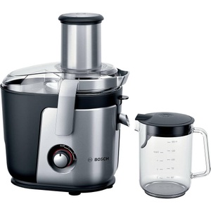 Bosch Haushalt, Entsafter Bosch Haushalt MES4010 1200 W Schwarz, Silber (matt), Bosch Entsafter, VitaJuice 4, 1200 W, Silber, Schwarz, MES4010