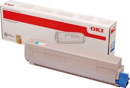 OKI, OKI Toner MC873 45862816 Original Cyan 10000 Seiten, Oki Toner, blau, 45862816, (10'000 Seiten)