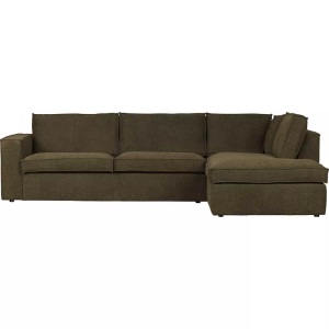 mutoni living, Ecksofa Freddie rechts warmgrün, Ecksofa Freddie rechts warmgrün