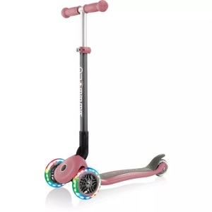 GLOBBER, Globber Primo Foldable Lights Scooter, Globber - Mini Primo Foldable s Anodized TBar Pastel, One Size, Multicolor