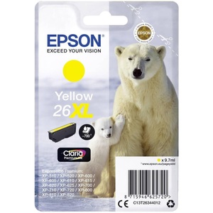Epson, Epson C13T26344012 - Tintenpatrone, Epson Tintenpatrone, gelb, T263440, (700 Seiten)