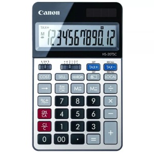 Canon, CANON Tischrechner HS-20TSC HS-20TSC 12-stellig silber/schwarz, Canon Tischrechner HS-20TSC, 12-stellig, silber/schwarz, HS-20TSC