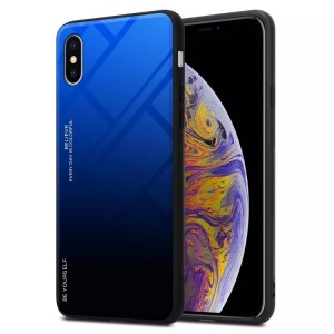 Cadorabo, Hülle für Apple iPhone XS MAX Zweifarbig, Cadorabo - Hülle für Apple iPhone XS MAX Zweifarbig, Blau