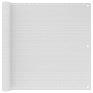 vidaXL, vidaXL Balkon-Sichtschutz Weiß 90x300 cm HDPE, vidaXL Balkon-Sichtschutz Weiß 90x300 cm HDPE