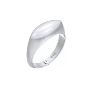 Elli, Ring Siegelring Marquise Design Damen Silber 58mm, Elli - Ring Siegelring Marquise Design, 58mm, Silber