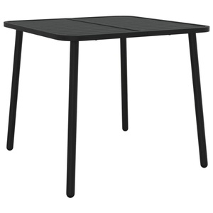 vidaXL, vidaXL Gartentisch Anthrazit 80x80x71 cm Stahl, vidaXL Gartentisch Anthrazit 80x80x71 cm Stahl