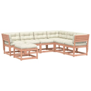 vidaXL, vidaXL 7-tlg. Garten-Lounge-Set mit Kissen Massivholz Douglasie, vidaXL 7-tlg. Garten-Lounge-Set mit Kissen Massivholz Douglasie
