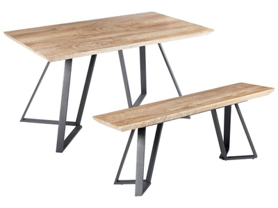 Beliani, Esszimmer Set aus MDF-Platte Modern UPTON Esszimmer Set aus MDF-Platte Modern UPTON, 