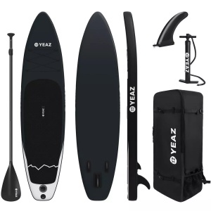 Yeaz, Nalu - Exotrace - Set Sup Board And Kit - Eclipse Black Unisex Schwarz ONE SIZE, YEAZ - NALU EXOTRACE SET SUP Board und Kit, One Size, Schwarz