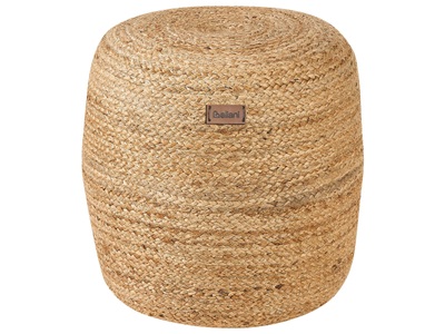 Beliani, Pouf aus Jute Boho DALAMA Pouf aus Jute Boho DALAMA, Beliani - Pouf aus Jute Boho DALAMA, One Size, Sand