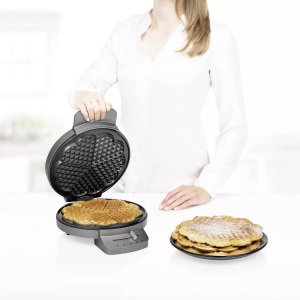 Princess, Princess DeLuxe Waffeleisen, PRINCESS 132380 - Waffelautomat (Silber)