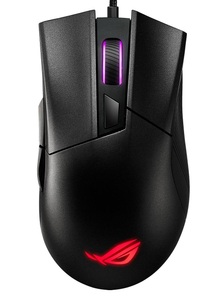 Asus, Asus ROG Gladius 2 Core USB-Gaming-Maus Optisch Schwarz, ASUS ROG Gladius II Core - Gaming-Maus, Kabelgebunden, Optisch mit Leuchtdioden, 6200 dpi, Schwarz