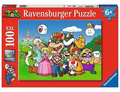 Ravensburger Verlag, Ravensburger Kinderpuzzle 12992 - Super Mario FunXXL - Puzzle für Kinder ab 6 Jahren, Ravensburger Puzzle »Super Mario Fun«, (100 tlg.)