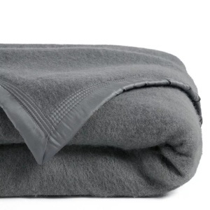 LA REDOUTE INTERIEURS, Decke Woolmark-Schurwolle Decke Woolmark-Schurwolle, La Redoute Intérieurs - Decke, 240X220CM, Grau