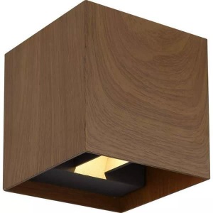 mutoni light, Aussenleuchte Veronika Aluminium Druckguss holzoptik dunkel LED
