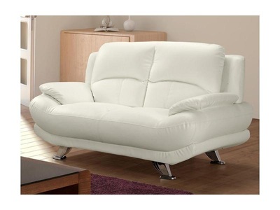 Vente-unique, Sofa 2Sitzer MUSKO Elfenbeinfarben Sofa 2Sitzer MUSKO Elfenbeinfarben