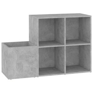 vidaXL, vidaXL Flur-Schuhschrank Betongrau 105x35,5x70 cm Spanplatte