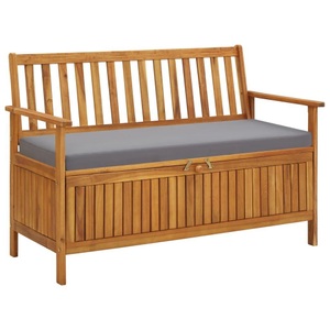 vidaXL, vidaXL Gartenbank mit Stauraum 120 cm Massivholz Akazie, vidaXL Gartenbank mit Stauraum 120 cm Massivholz Akazie