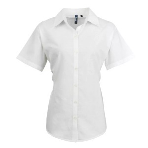 Premier, Oxford-bluse Bluse Arbeitshemd Damen Weiss 44, PREMIER - Oxford-Bluse Bluse Arbeitshemd, für Damen, Weiss, Größe 44