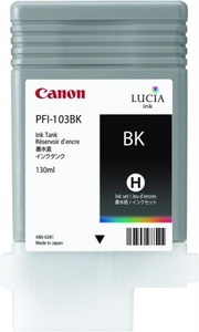 Canon, Canon Tintenpatrone PFI-103BK Original Schwarz 2212B001 Druckerpatrone, Canon - PFI-103BK, 130ml -, One Size