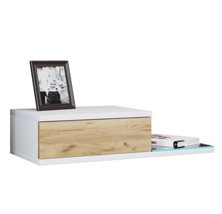 VCM, Holz Wandschublade Nachtschrank Wandboard Schublade Konsole Nachttisch Konsila L Holz Wandschublade Nachtschrank Wandboard Schublade Konsole Nachttisch Konsila L, VCM - Holz Wandschublade Nachtschrank Wandboard Schublade Konsole Nachttisch Konsila L, One Size, Weiss