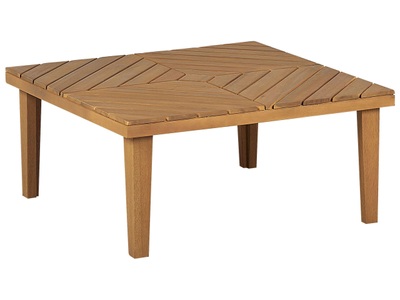 Beliani, Couchtisch aus Akazienholz Modern BARATTI Couchtisch aus Akazienholz Modern BARATTI, Beliani - Outdoor Couchtisch aus Akazienholz Rustikal BARATTI, One Size, Light Beige