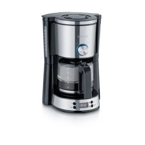 Severin, Severin - Kaffeemaschine KA4826 - Schwarz und Silber, SEVERIN, Kaffeemaschine, Severin KA4826 TypeSwitchTimer edelstahl/schwarz Kaffeemaschine, Produkte & Wohnen