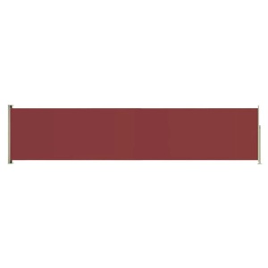 vidaXL, vidaXL Seitenmarkise Ausziehbar 140x600 cm Rot, vidaXL Seitenmarkise Ausziehbar 140x600 cm Rot