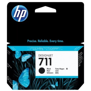Hp, HP 711 Cz129A schwarz Tintenpatrone, HP 711 Schwarz DesignJet Tintenpatrone, 38 ml