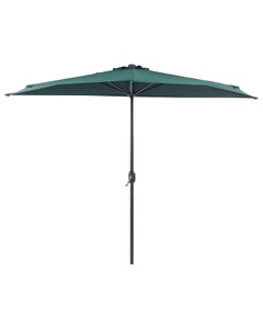 Beliani, Halbrunder Sonnenschirm aus Polyester Modern GALATI Halbrunder Sonnenschirm aus Polyester Modern GALATI, Beliani - Halbrunder Sonnenschirm aus Polyester GALATI, One Size, Grün