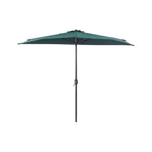 Beliani, Halbrunder Sonnenschirm aus Polyester Modern GALATI Halbrunder Sonnenschirm aus Polyester Modern GALATI, Beliani - Halbrunder Sonnenschirm aus Polyester GALATI, One Size, Grün