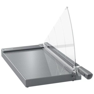 Leitz, Leitz Hebelschneidmaschine, Precision, 457mm, A3, 9024-00-00, Leitz Precision Office Pro Hebelschneidemaschine 9024 A3 420 mm Stahlklinge Premium Glasbett EdgeGlow Hellgrau 25 Blatt