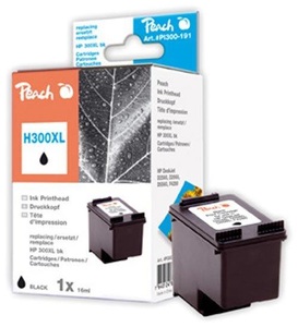 Peach, Peach Druckkopf schwarz kompatibel zu HP No. 300XL, CC641EE, Peach Tinte HP Nr. 300XL (CC641EE) Black