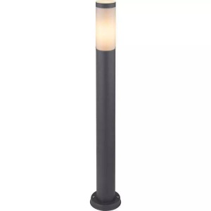 mutoni light, Aussenleuchte Boston Edelstahl anthrazit 1xE27, Wegeleuchte Boston, Höhe 80 cm