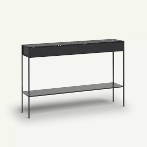 AM.PM, Konsolentisch Fébée mit Marmorplatte, AM.PM - Konsole Fébée mit Marmorplatte, One Size, Schwarz