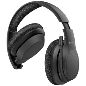 Belkin, Belkin SoundForm Adapt - Kopfhörer mit Mikrofon - ohrumschließend - Bluetooth - kabellos, kabelgebunden - 3,5 mm Stecker, USB-C, Belkin Headset Adapt On-Ear Headset Wireless