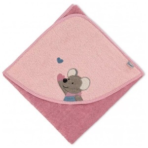 Sterntaler, Sterntaler Kapuzenbadetuch Mabel rosa 80 x 80 cm, 