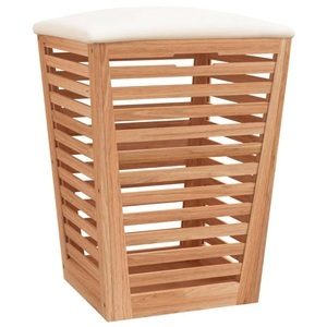 vidaXL, vidaXL Badhocker 40,5x40,5x56 cm Massivholz Nussbaum