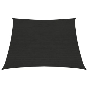 vidaXL, vidaXL Sonnensegel 160 g/m² Schwarz 3/4x3 m HDPE, vidaXL Sonnensegel 160 g/m² Schwarz 3/4x3 m HDPE