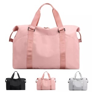 Only-bags.store, Sporttasche Mit Nassfach, Freizeithandtasche Faltbar, Turnbeutel, Einkaufstasche, Reisetasche Für Kurztrips Damen Pink ONE SIZE, Only-bags.store - Sporttasche mit Nassfach, Freizeithandtasche faltbar, Turnbeutel, Einkaufstasche, Reisetasche für Kurztrips, Damen, Pink, One Size