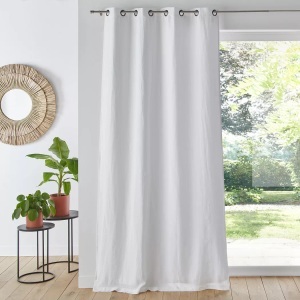 LA REDOUTE INTERIEURS, Blickdichter Vorhang Onega Unisex Weiss 135x350CM, La Redoute Intérieurs - Blickdichter Vorhang Onega, 135x350CM, Weiss