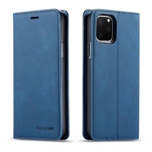 Cover-Discount, iPhone 11 Pro Max - Vintage Flip Case in Wildleder Optik