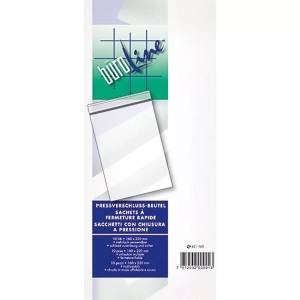 Büroline, BÜROLINE Pressverschl. Beutel 200×250mm 421200 transparent, BÜROLINE Pressverschl. Beutel 200×250mm 421200 transparent 10 Stück