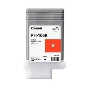Canon, Canon Tintenpatrone PFI-106R Original Rot 6627B001 Druckerpatrone, Canon Tintenpatrone, rot, PFI-106R, 6627B001, (130ml)