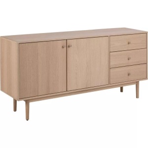 Micasa, Sideboard JAYCE, MID.YOU Sideboard 160/75/40 cm , Aston , Eichefarben , Holz , Eiche,Eiche,Eiche , vollmassiv,furniert,furniert , 2 Fächer , 3 Schubladen , 160x75x40 cm , geölt,geölt,geölt,Echtholz,Echtholz,Echtholz , 001749093101