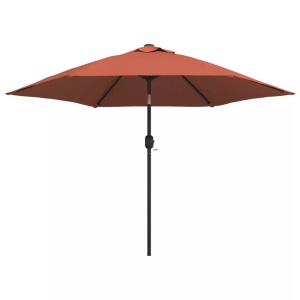 vidaXL, vidaXL Sonnenschirm mit Metall-Mast Terracotta-Rot 300 cm