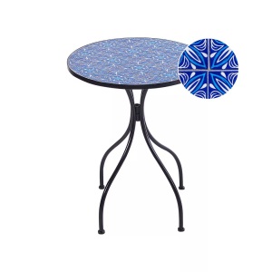 Beliani, Gartentisch aus Eisen Retro CIGLIANO Gartentisch aus Eisen Retro CIGLIANO, Beliani - Outdoor Bistrotisch aus Eisen Retro CIGLIANO, One Size, Schwarz