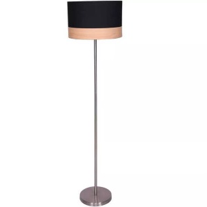mutoni casual, Stehlampe rund 38 cm schwarz, Stehlampe rund 38 cm schwarz