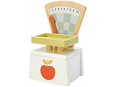 CARLETTO, Tender Leaf 7508259 - Waage für Kaufladen oder Marktstand, Holz, 